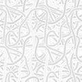 Continuous interlocking shapes like spaghetti. Vec