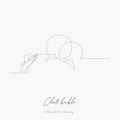 Continuous Line Drawing. Chat Buble. Simple Vector Illustration. Chat Buble Concept Hand Drawing Sketch Line
