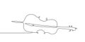 continuous line drawing of a classical musical instrument