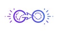 Continuous Loop Cycle Process Icon, Infinite Workflow, vector design Generative AI Royalty Free Stock Photo
