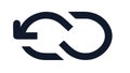 Continuous Loop Refresh Cycle Icon, vector design Generative AI Royalty Free Stock Photo
