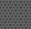 Continuous Minimal Vector Diagonal, Plexus Pattern. Repeat White Graphic Triangle Array Texture. Seamless Elegant Poly, Pattern