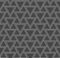 Continuous Minimal Vector Diagonal, Plexus Pattern. Repeat White Graphic Triangle Array Texture. Seamless Elegant Poly, Pattern