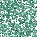 Continuous molecular green pattern Royalty Free Stock Photo