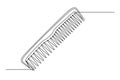 Continuous one line barber comb