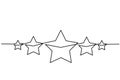 Five stars customer product rating review icon