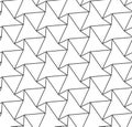 Continuous Ornament Vector Diagonal, Lattice Pattern. Repeat Abstract Graphic Triangular Texture Texture. Repetitive Decorative