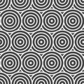 Continuous Vintage Vector Continuous Tile Pattern. Repeat Islamic Graphic Wavy Swatch Texture. Seamless Minimal Optical Lattice