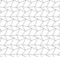 Continuous White Graphic Rhombus Background Pattern. Repetitive Ornament Vector, Geo Swatch Texture. Seamless Asian Web, Grid