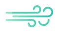 Continuous Wind or Air Current Icon, vector design Generative AI Royalty Free Stock Photo