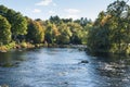 Contoocook River curving through Henniker