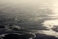 Contour aerial images of Arctic ice