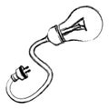 contour bulb cable icon