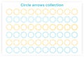 Contour circle arrows reuse or refresh icon set