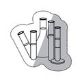 contour clinical laboratory icon Royalty Free Stock Photo