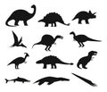 Contour or outline of ancient dinosaurus or dino Royalty Free Stock Photo