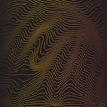 Contour Pattern on Black Background Abstract Design Royalty Free Stock Photo