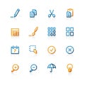 Contour publish icons Royalty Free Stock Photo