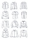 Contours of jackets for girls