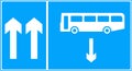 Contra-flow bus lane