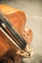 Contrabass on classical concert Royalty Free Stock Photo
