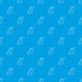 Contrabass pattern vector seamless blue