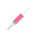 Contraceptive injection icon, flat style