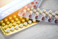 Contraceptive pill Prevent Pregnancy Contraception concept Birth Control Royalty Free Stock Photo