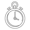 Contraceptive stopwatch icon, outline style