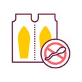 Contraceptive suppositories color line icon. Women contraceptive hormonal birth control pills. Safety sex sign