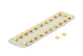 Contraceptive tablets Royalty Free Stock Photo
