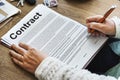 Contract Agreement Commitment Obligation Negotiation Concept Royalty Free Stock Photo