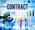 Contract Agreement Deal Bargain Partnership Concept