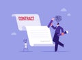 Contract cancellation or agreement terminated concept Royalty Free Stock Photo