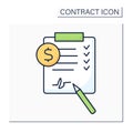 Contract color icon