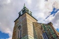Saint Martin Catholic Church steeples in Laval Quebec Royalty Free Stock Photo
