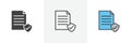 Contract Coverage icon vector set on white background