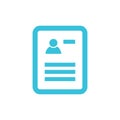 Contract cv employment icon, job symbol