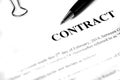 Contract on Desk