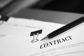 Contract on Desk