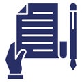 Contract  Isolated Vector Icon which can easily modify or edit Royalty Free Stock Photo