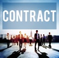 Contract Legal Occupation Partnership Deal Concept Royalty Free Stock Photo