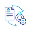 Contract Lifecycle Management Visual Icon Royalty Free Stock Photo
