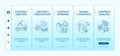 Contract lifecycle steps onboarding vector template