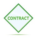 Contract modern abstract green diamond button Royalty Free Stock Photo