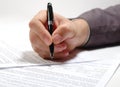 Contract_signing Royalty Free Stock Photo