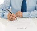 contract signing Royalty Free Stock Photo