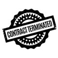 Contract Terminated rubber stamp