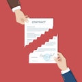 Contract termination concept. Royalty Free Stock Photo