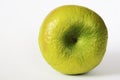 Contracted green dry apple